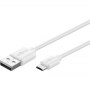 Goobay | USB cable | Plug | 4 pin USB Type A | Plug | White | 5 pin Micro-USB Type B | 1 m - 5